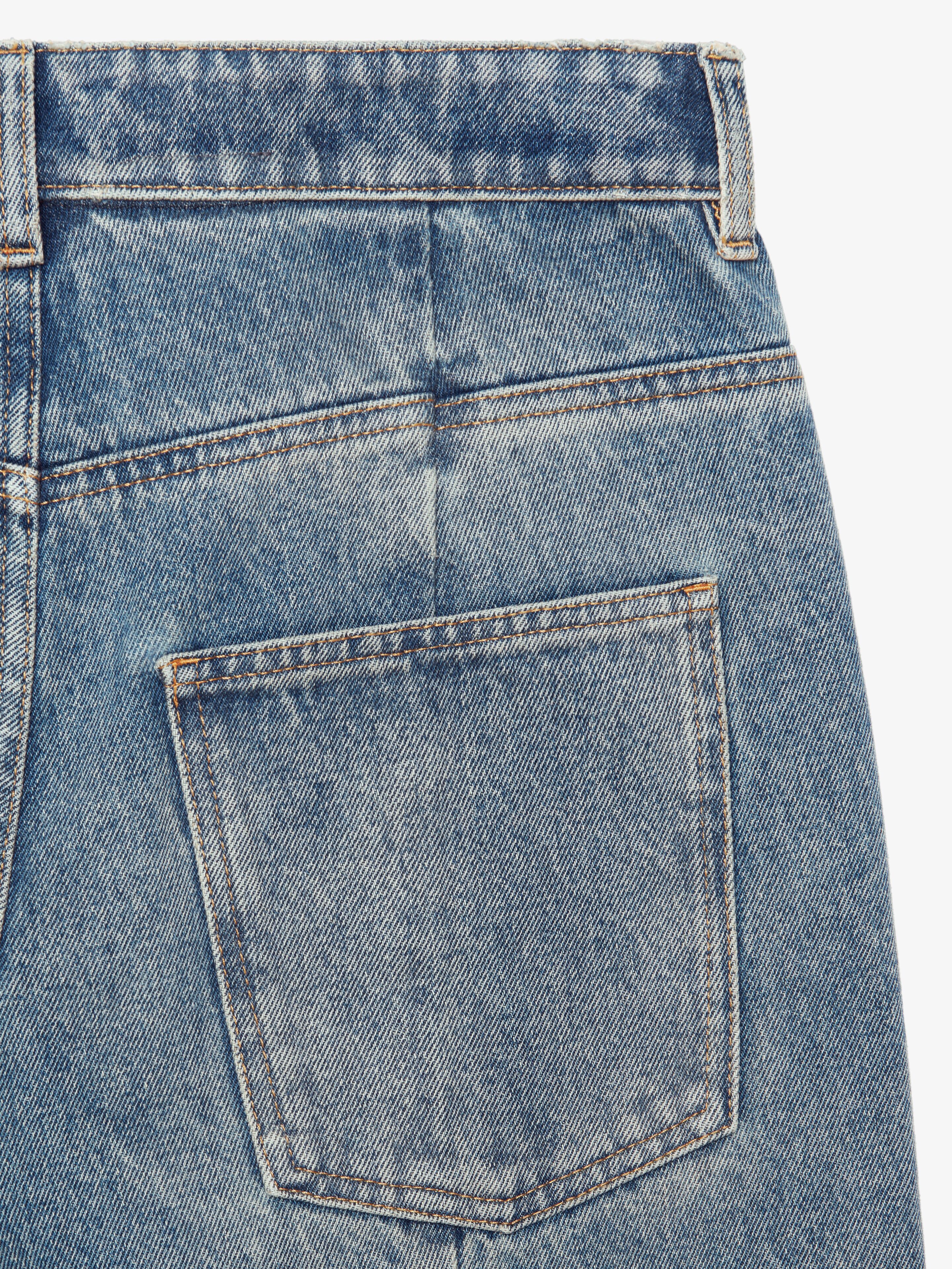 Givenchy Jean En Denim Oversize Avec Coutures Apparentes In Blue