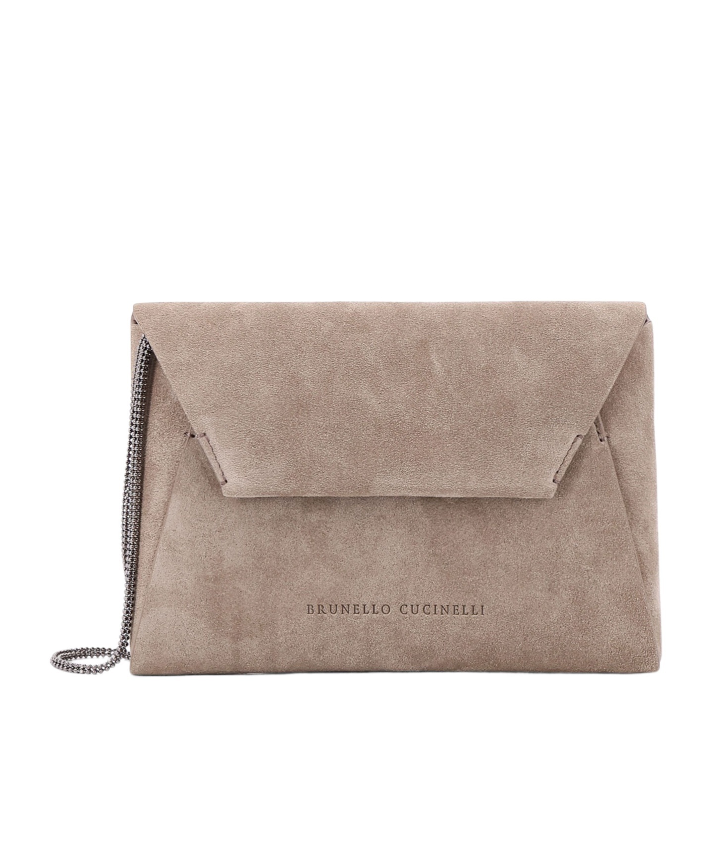 BRUNELLO CUCINELLI SUEDE CLUTCH BAG 