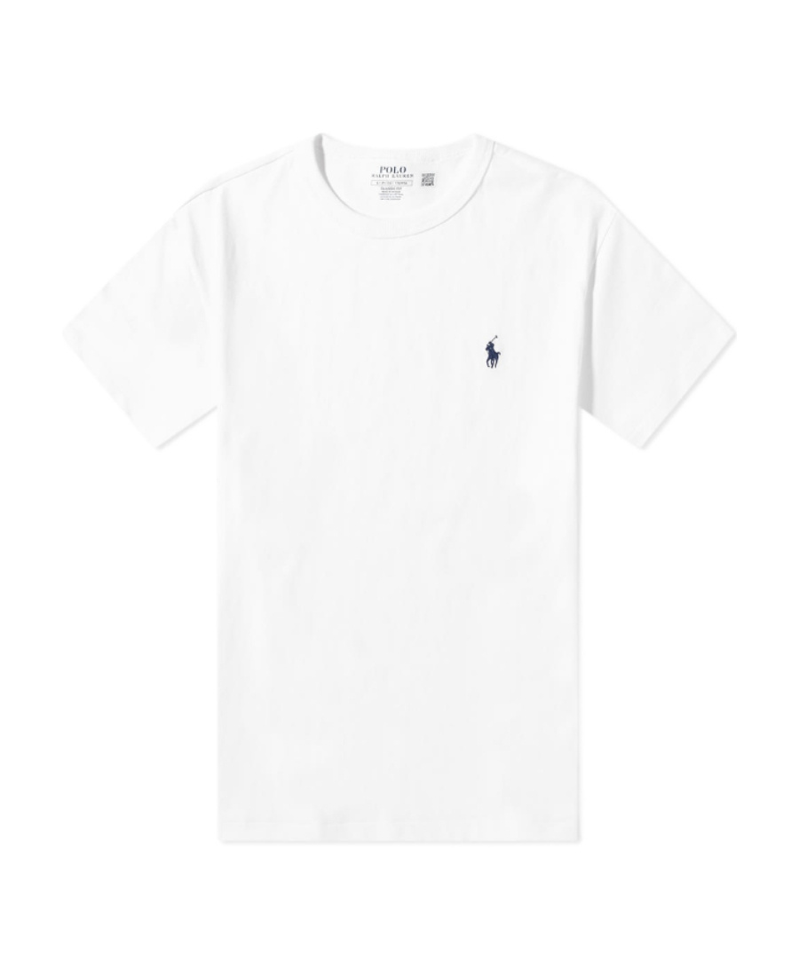 Shop Polo Ralph Lauren Embroidered Logo T-shirt In White
