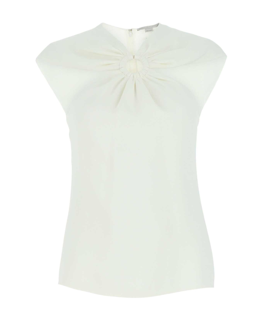 STELLA MCCARTNEY STELLA MCCARTNEY PETAL CROCHET COMPACT CREPE SHIRT