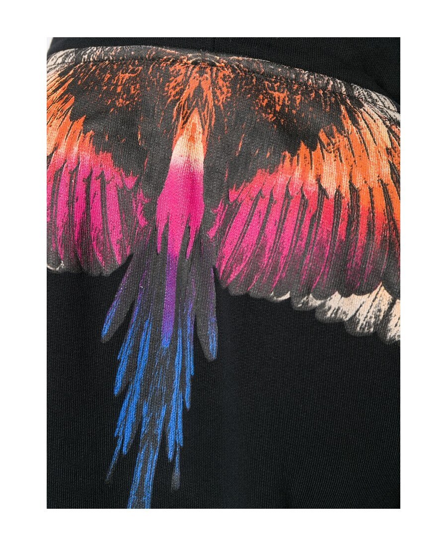 Marcelo Burlon County Of Milan Wing Printed Sweater In Black