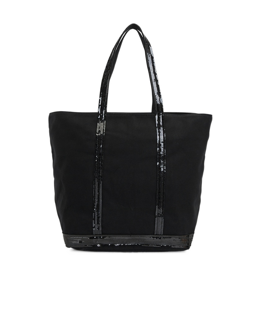 Vanessa Bruno Logo Canvas Shoulder Bag In Black