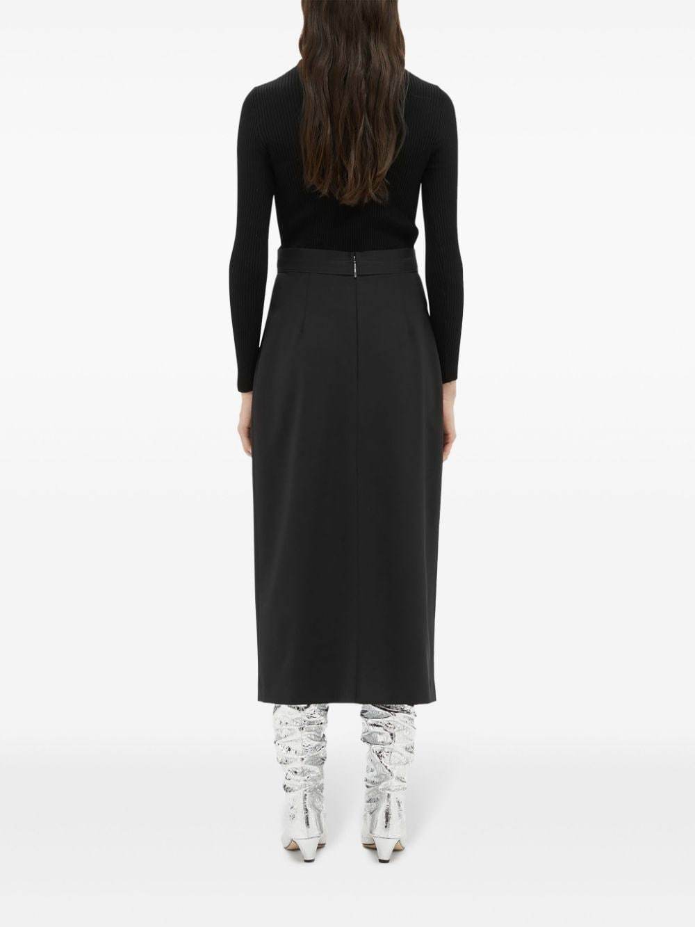 Msgm Maxirock Mit Logo-print In Black