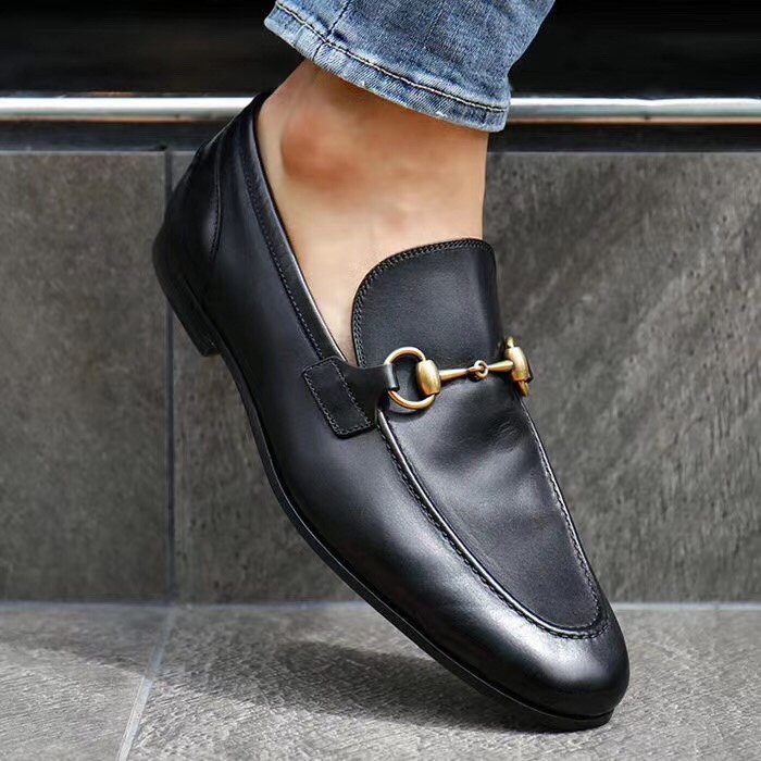 Gucci Jordaan Horsebit Loafer In Black
