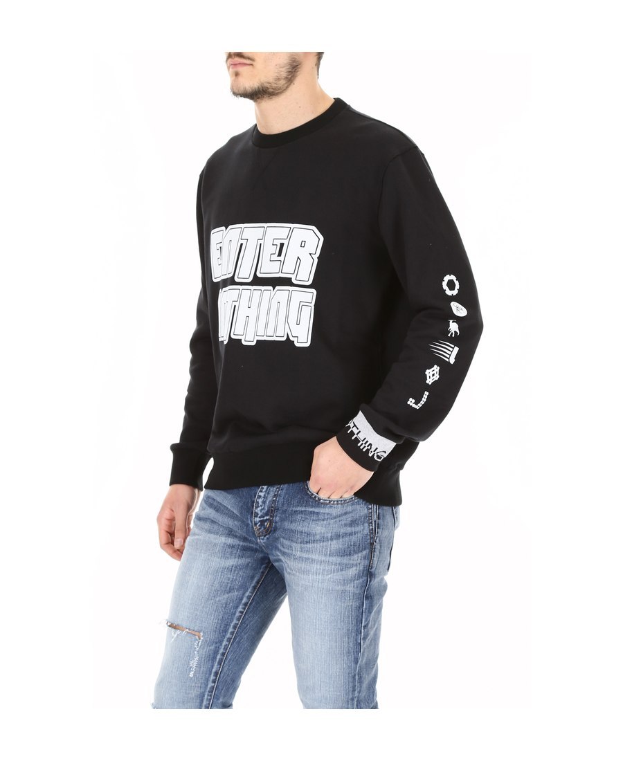 Lanvin Printed Hoodie In Black