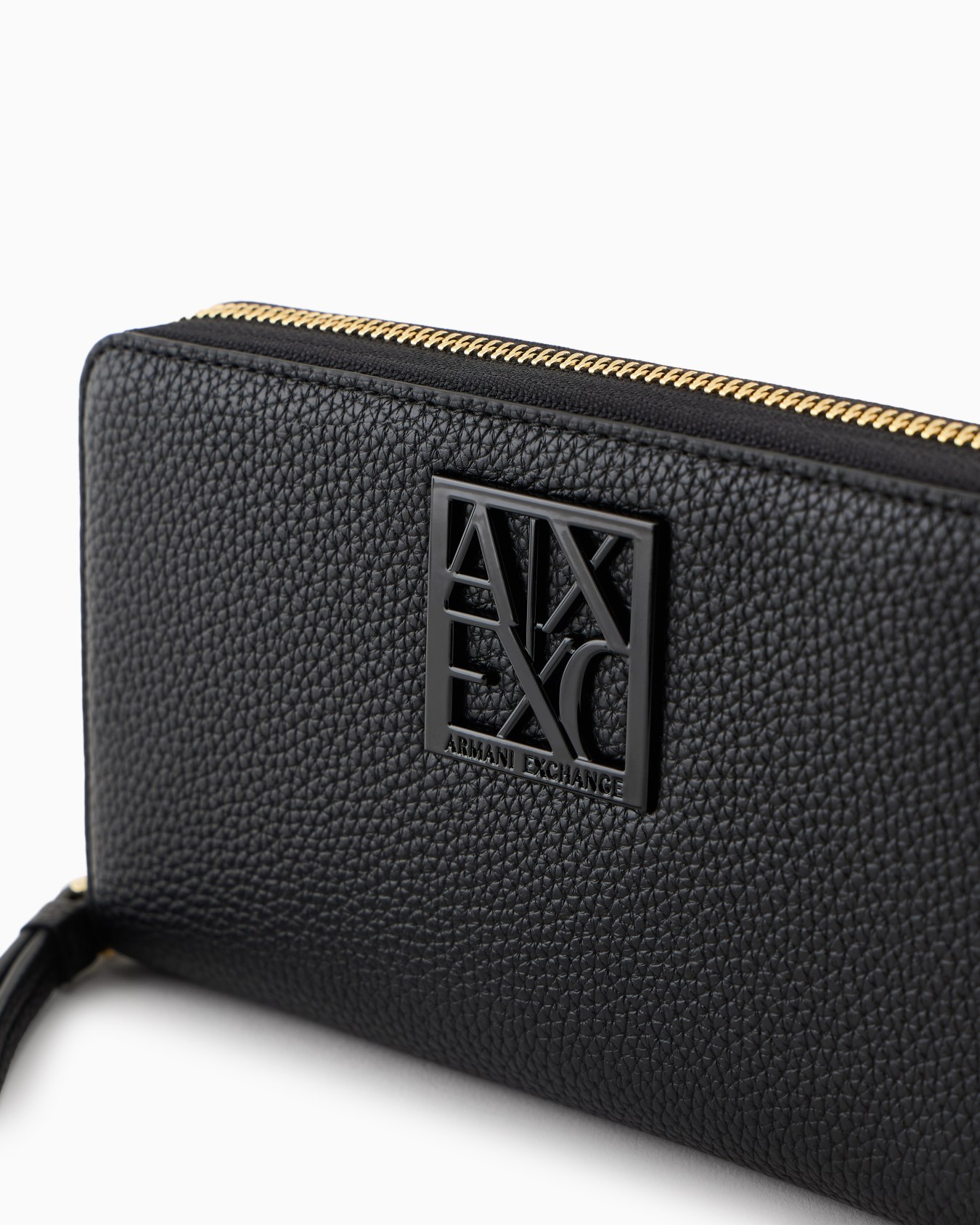 Armani Exchange Horizontal Wallet In Black