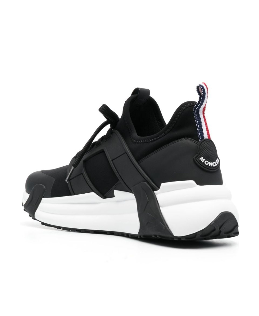 Moncler Lunarove Stretch-design Sneakers In Black