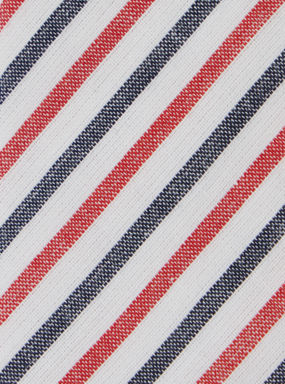 Thom Browne Striped Tie In White