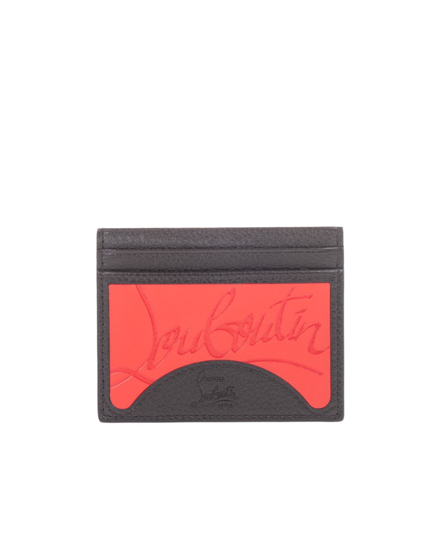Christian Louboutin Logo-debossed Cardholder In Black