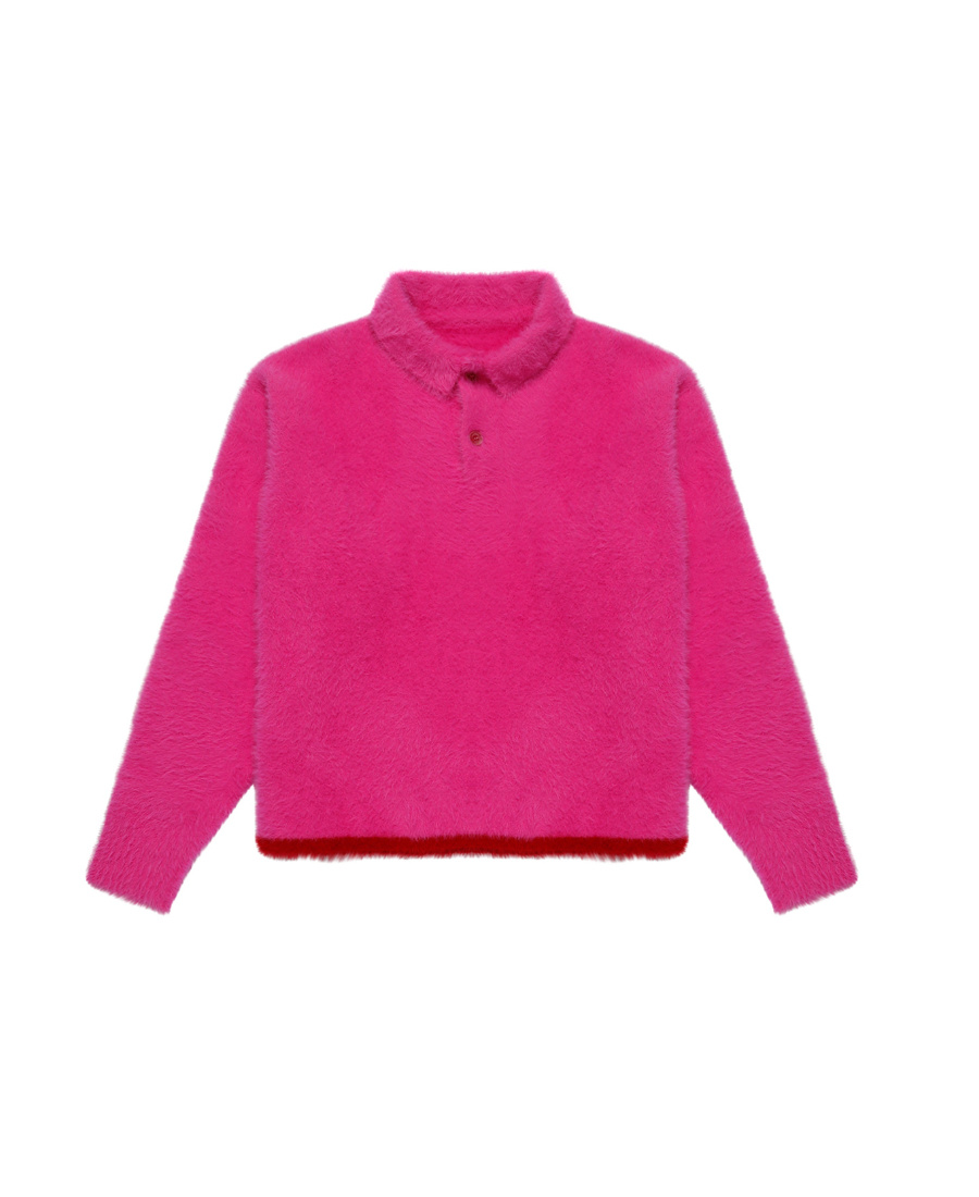 Jacquemus Terry-effect Sweater In Pink
