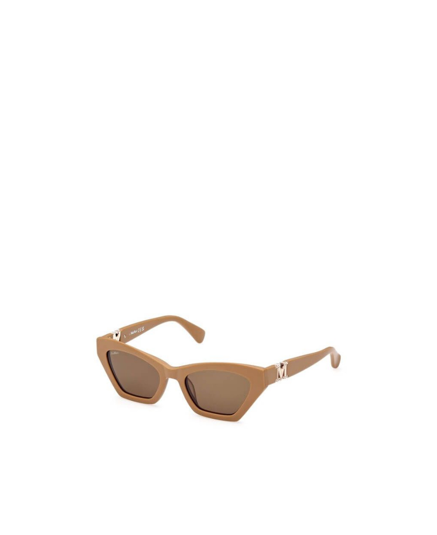 Max Mara Geometric-frame Tinted Sunglasses In Brown