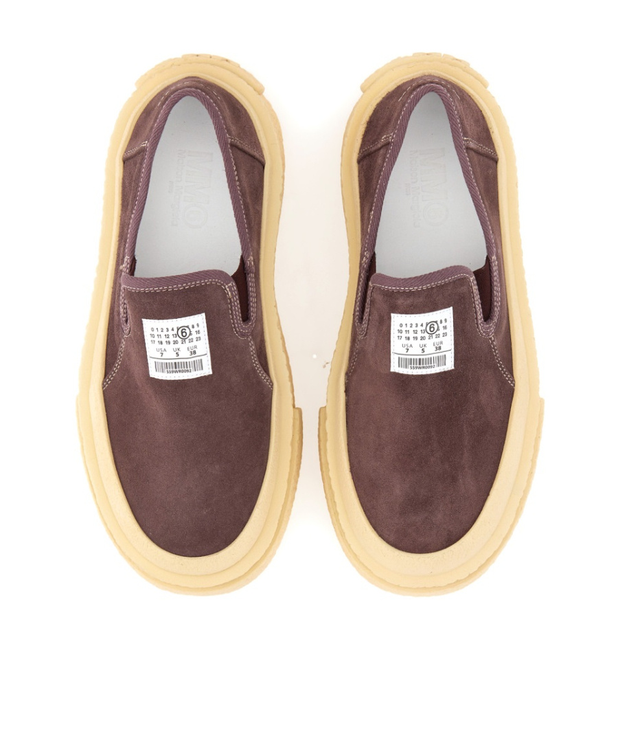 Mm6 Maison Margiela Round-headed Low-top Casual Shoes In Multi