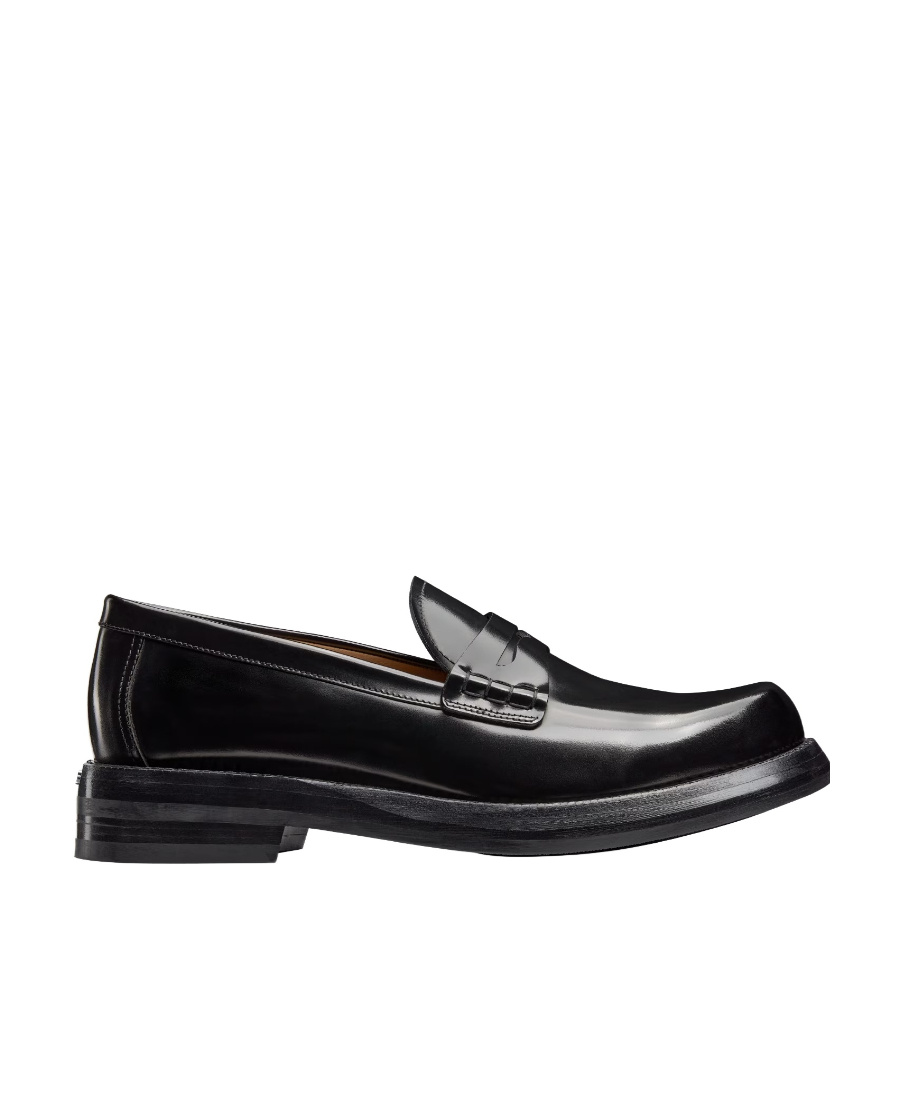 Dior Carlo Shiny Loafers In Black