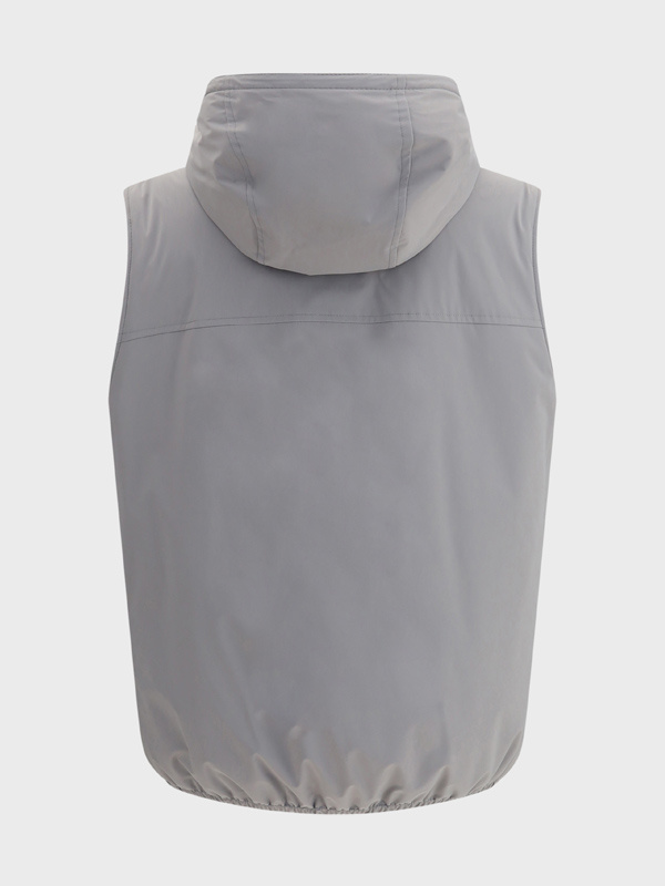Brunello Cucinelli Functional And Stylish Quilted Waterproof Vest In Gray
