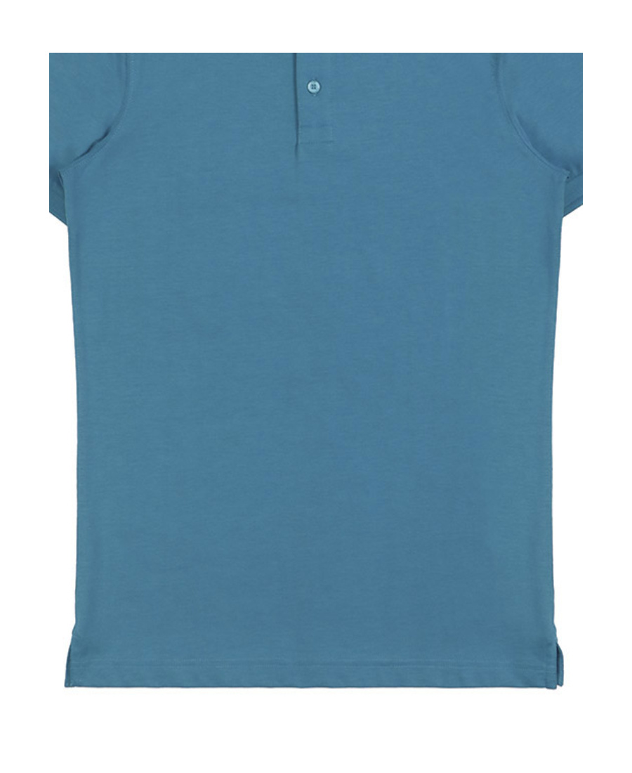 Burberry Logo Short-sleeved Polo Shirt In Blue