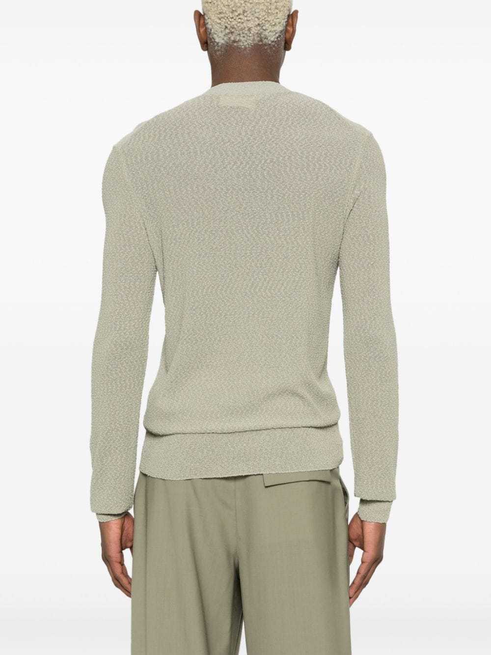 Ami Alexandre Mattiussi Long-sleeved Sweater In Nude