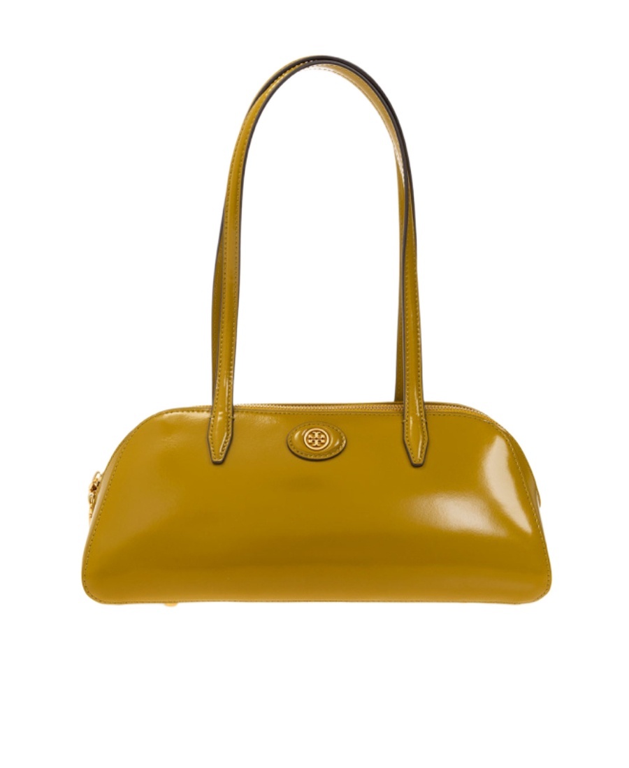 TORY BURCH LOGO-PATCH DETAIL SHOULDER BAG