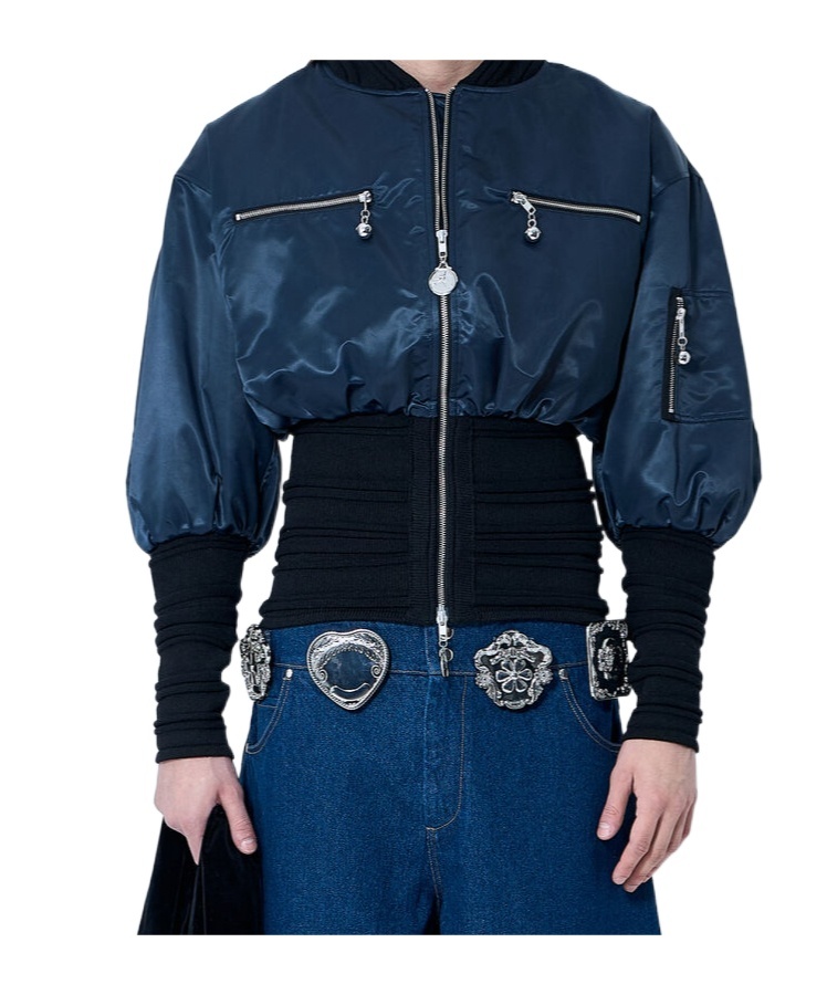 Chopova Lowena Long Sleeve Casual Jacket In Blue