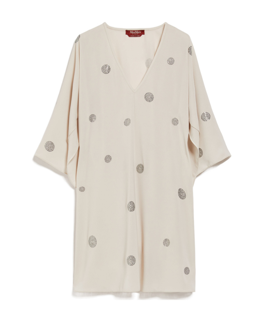 Max Mara Beige Dumbo Top With Strass Pots
