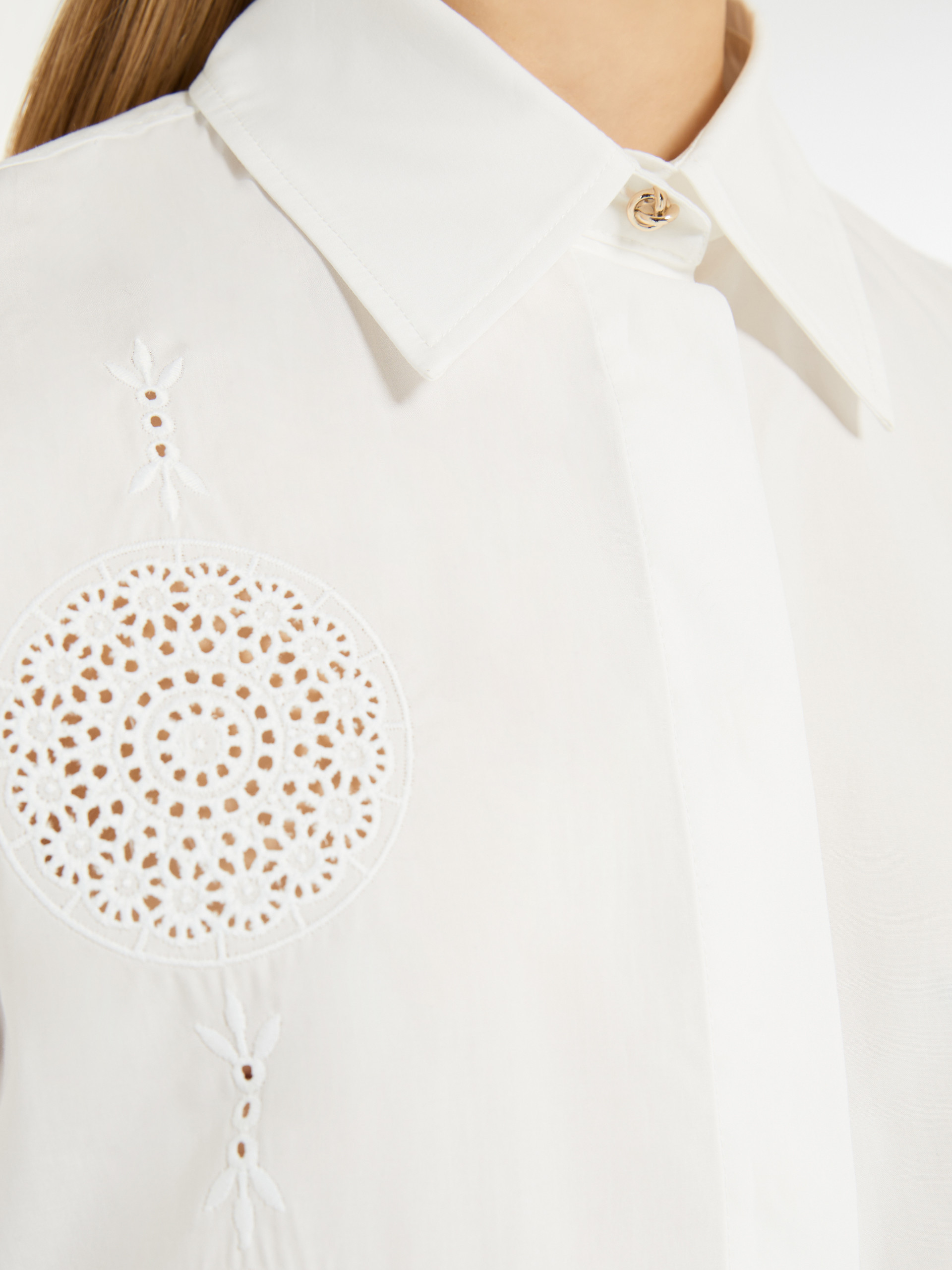 Max Mara Studio Sesia Shirt Optic White In White