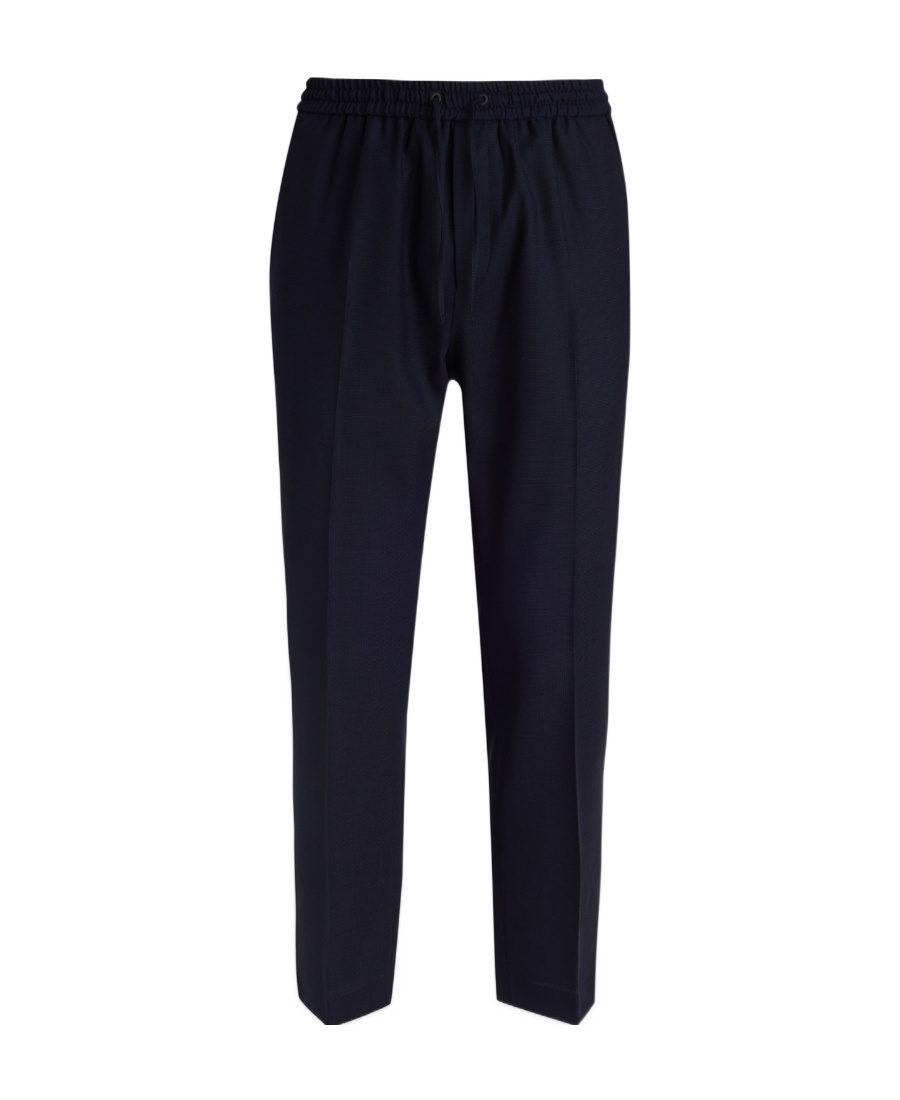 Calvin Klein Elastic Waist Casual Pants In Black