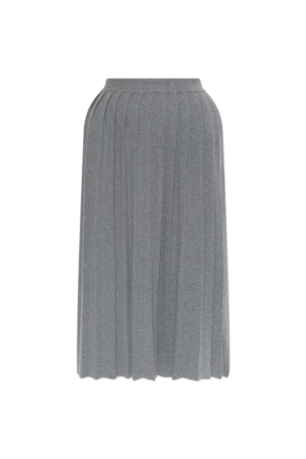 Lisa Yang Pleated Midi Skirt In Gray