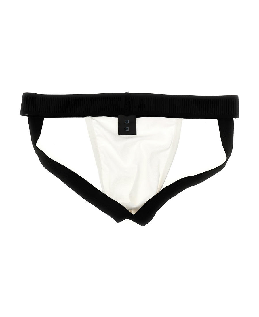 Tom Ford Cotton Blend Regular Fit Jock Strap In Black