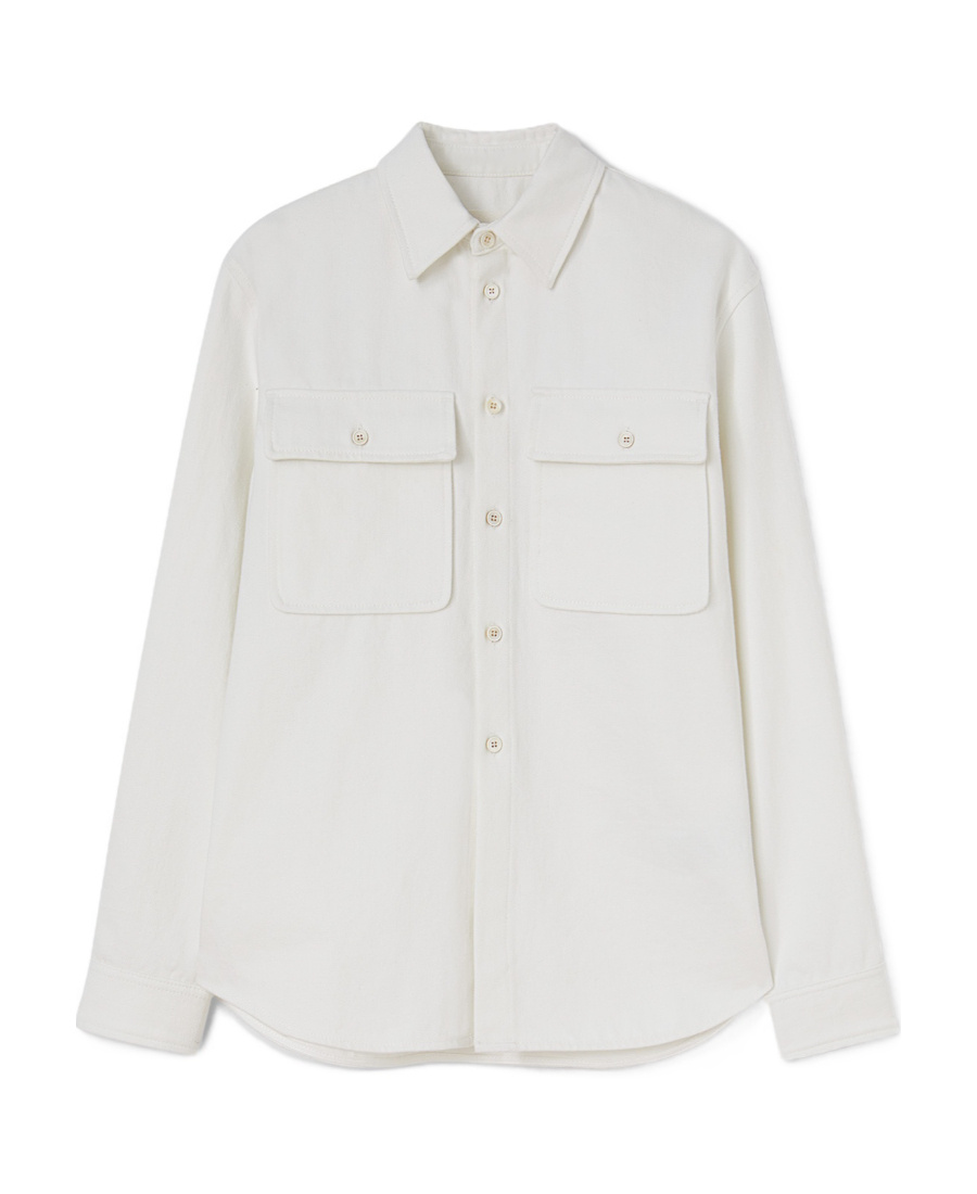 Shop Jil Sander Denim Shirt In White