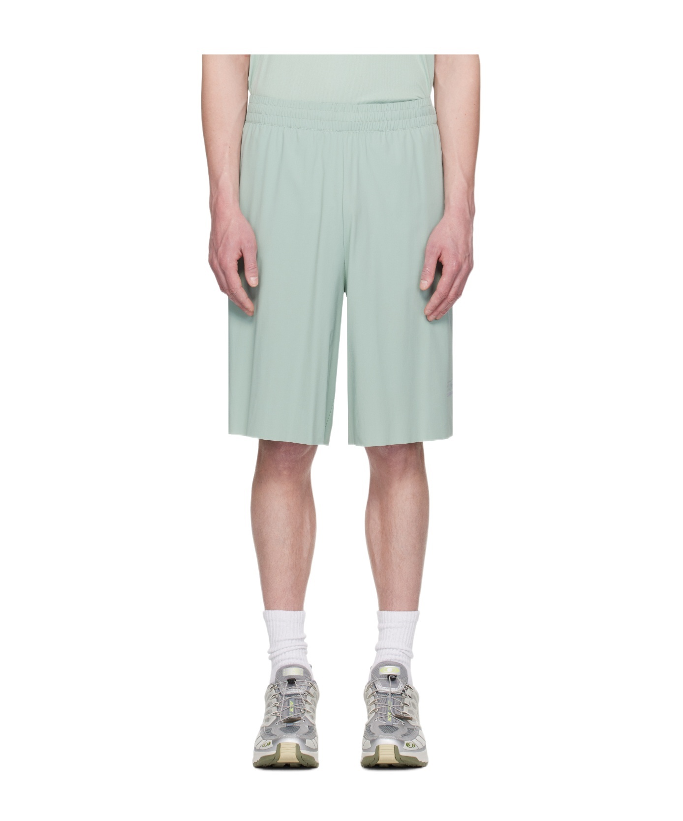 Mm6 Maison Margiela X Salomon X Salomon Shorts With Numerical Graphics In Blue