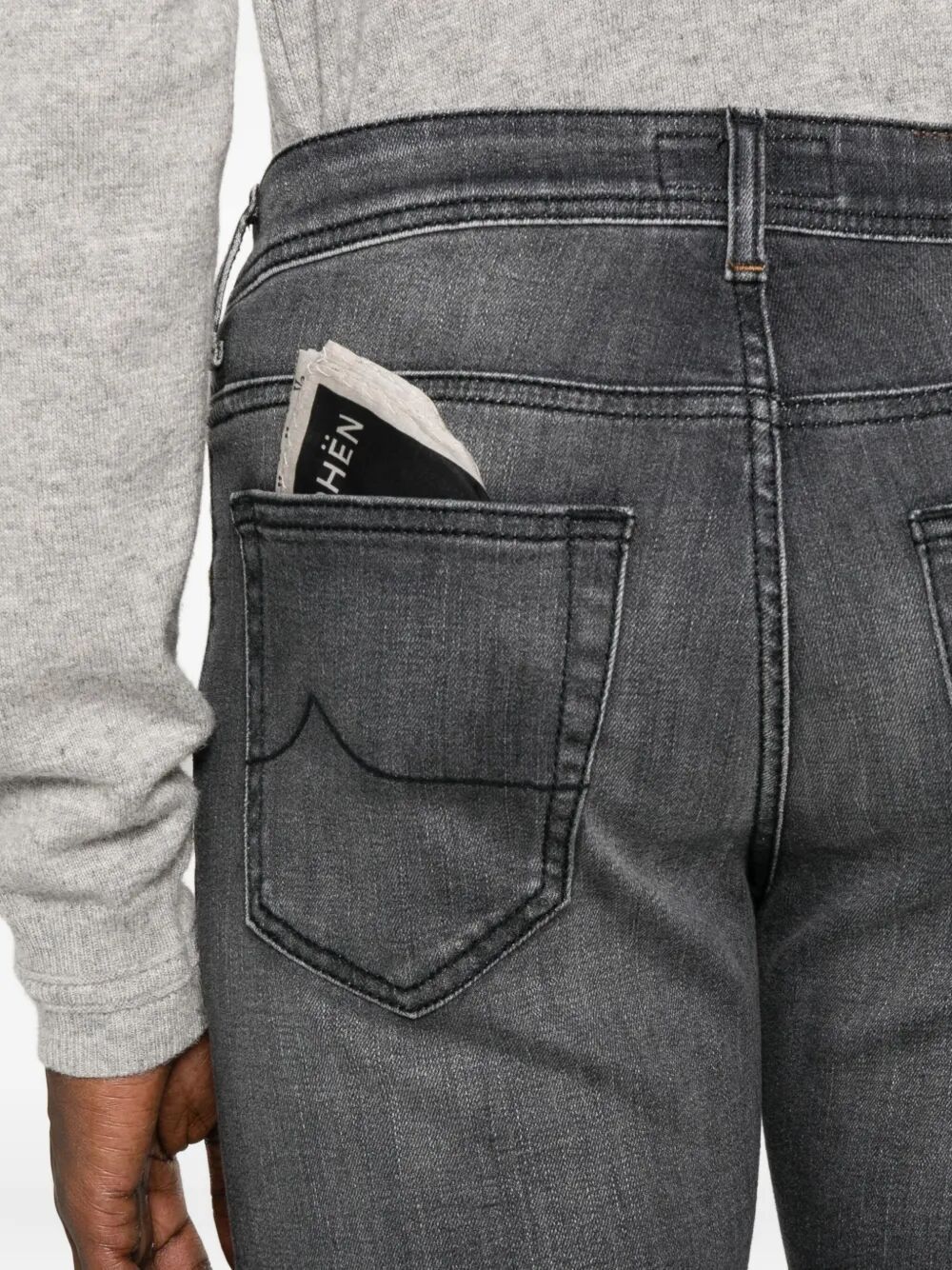 Jacob Cohen Button-fly Jeans In Black
