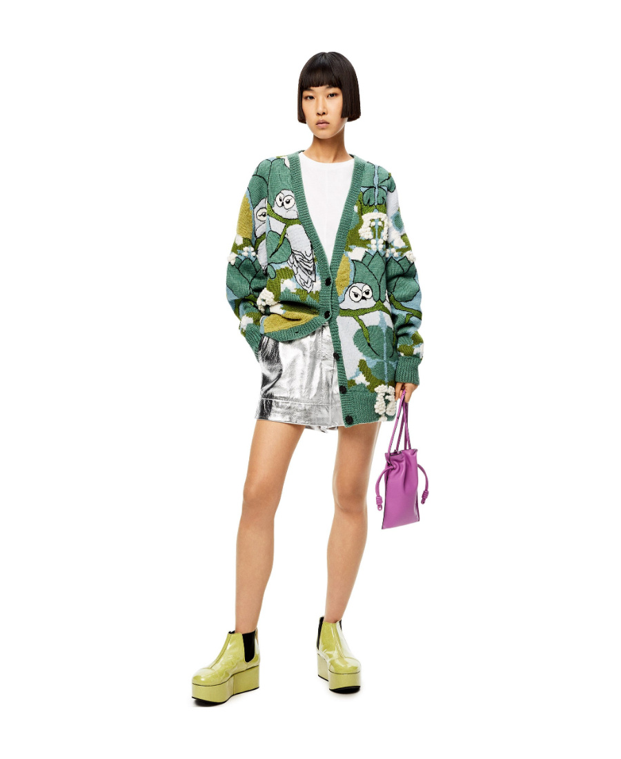 Loewe Pleated Detail Shorts In White