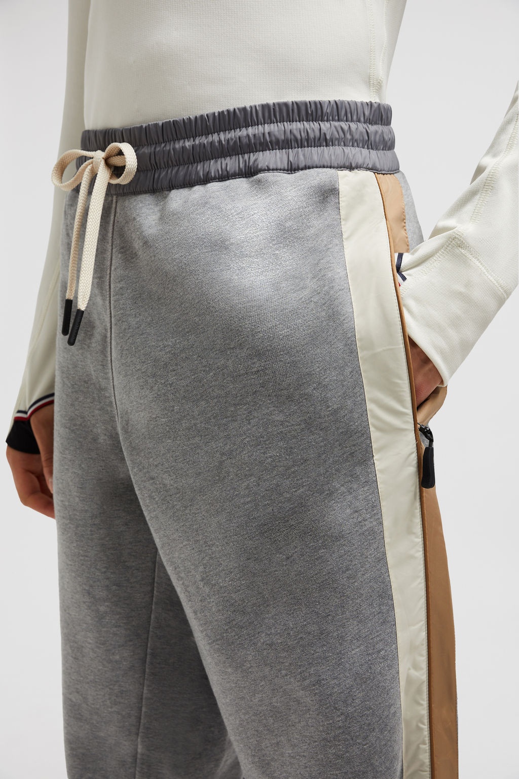 Moncler Logo-patch Track Pants In Gray