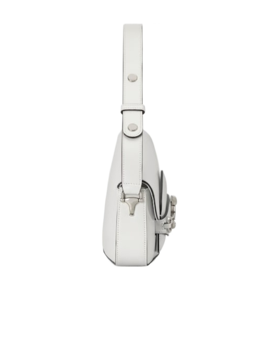 Gucci Mini Horsebit 1955 Shoulder Bag In White