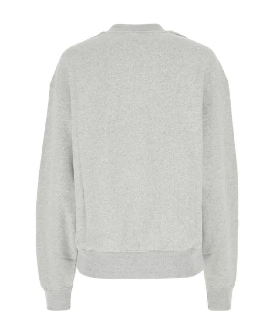 Jil Sander Logo Patch Crew-neck Sweatshirt In Gray