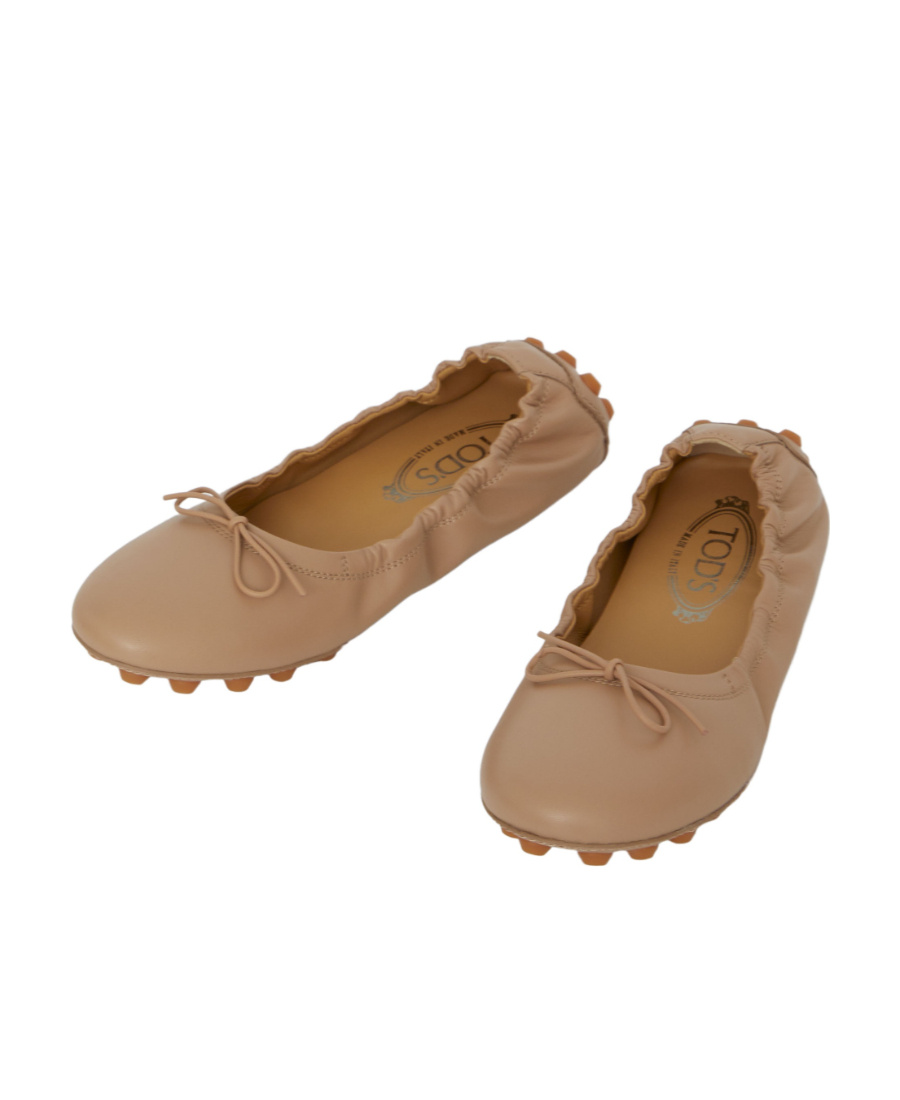 Tod's Women Des Gommini 76k Ballerinas In Nude