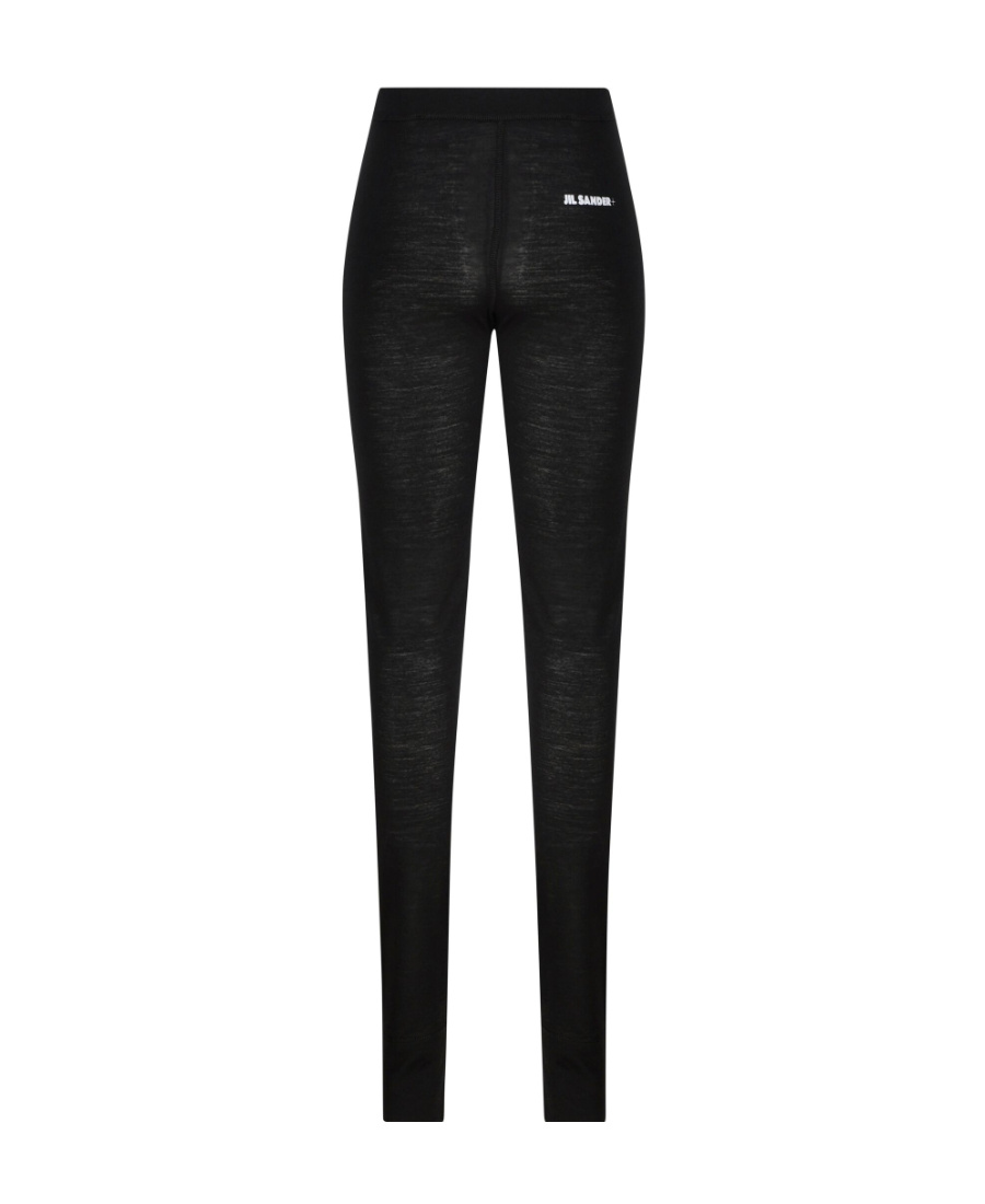 Jil Sander Logo-print Leggings In Black