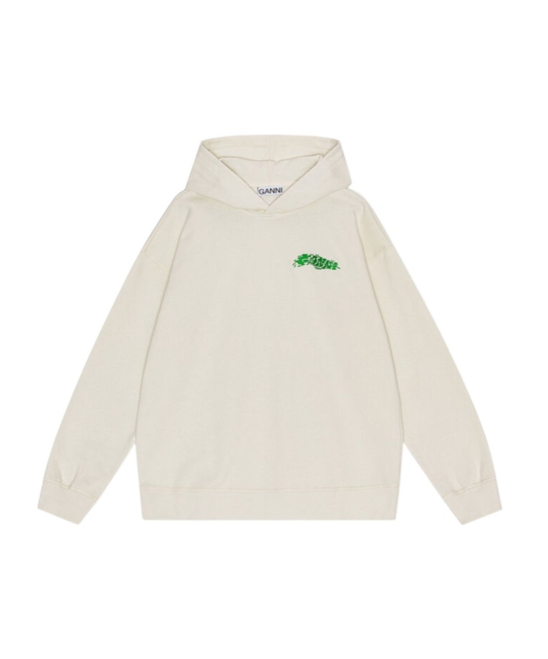 Ganni Hoodie In White