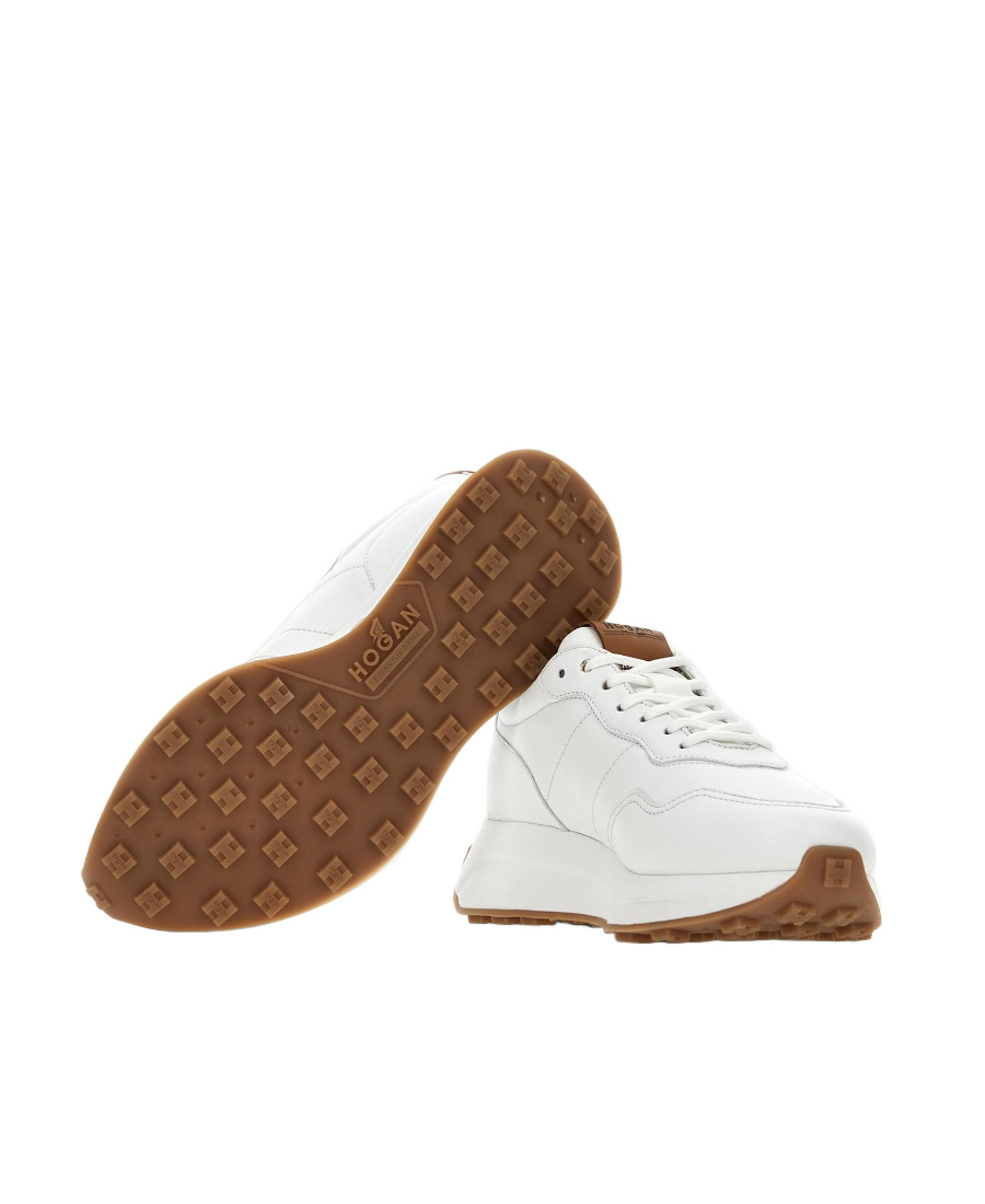 Hogan Smooth Leather Sneakers In White
