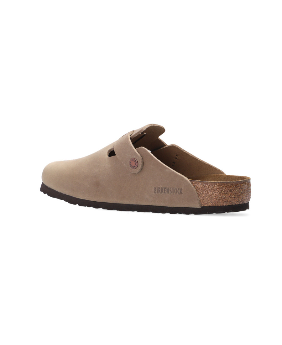 Birkenstock Round Head Exposed Heel Slippers In Brown