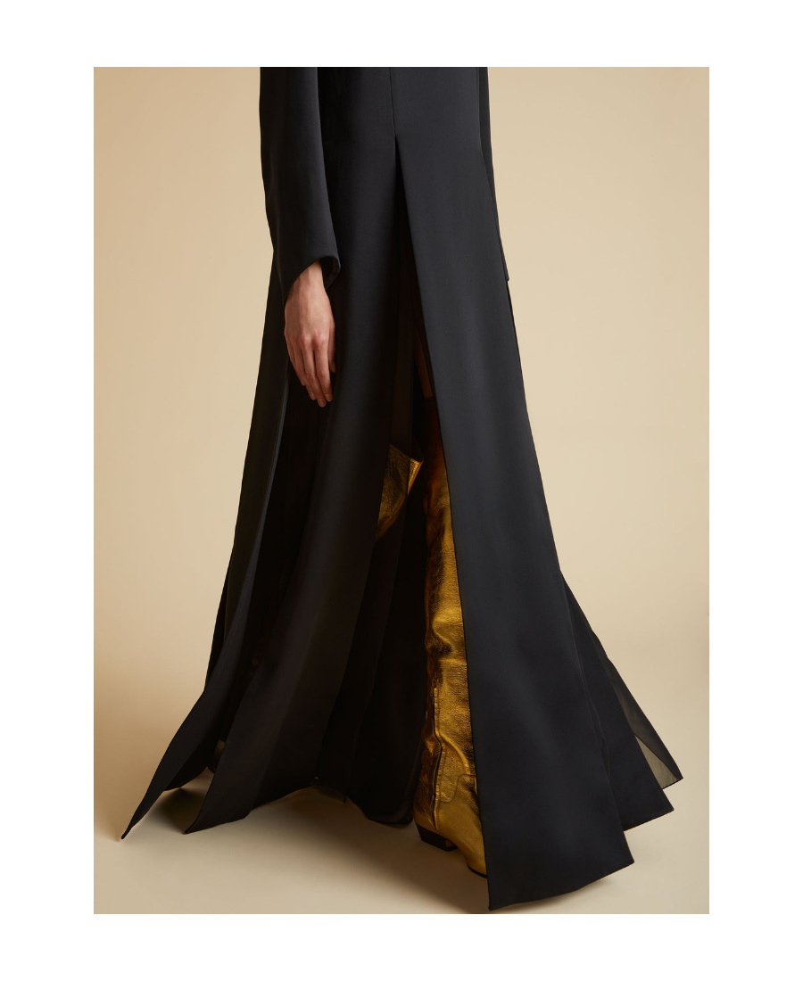 Khaite The Clete Maxi Dress In Black