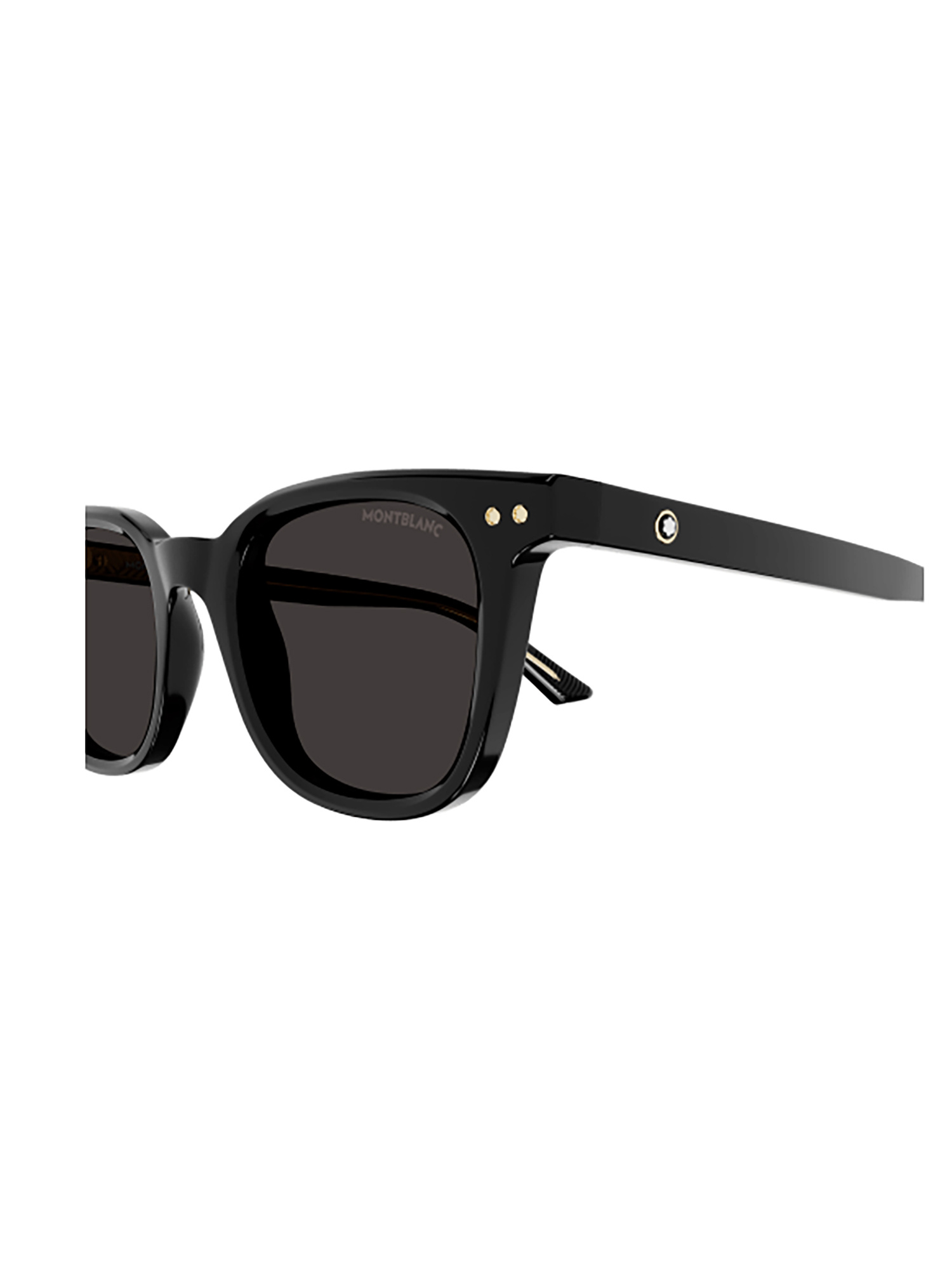 Montblanc Square-frame Sunglasses In Black