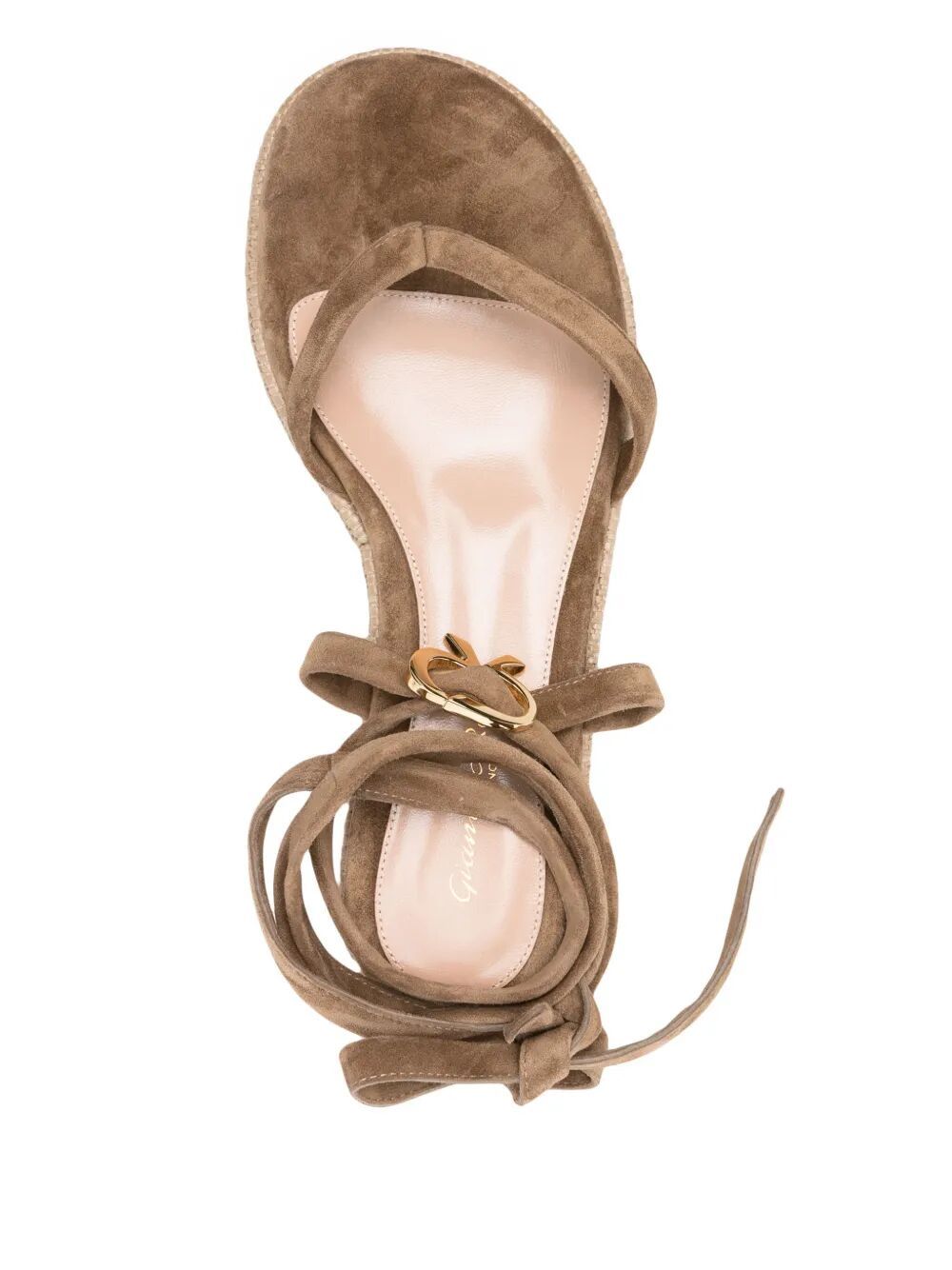 Gianvito Rossi Suede Espadrilles In Brown