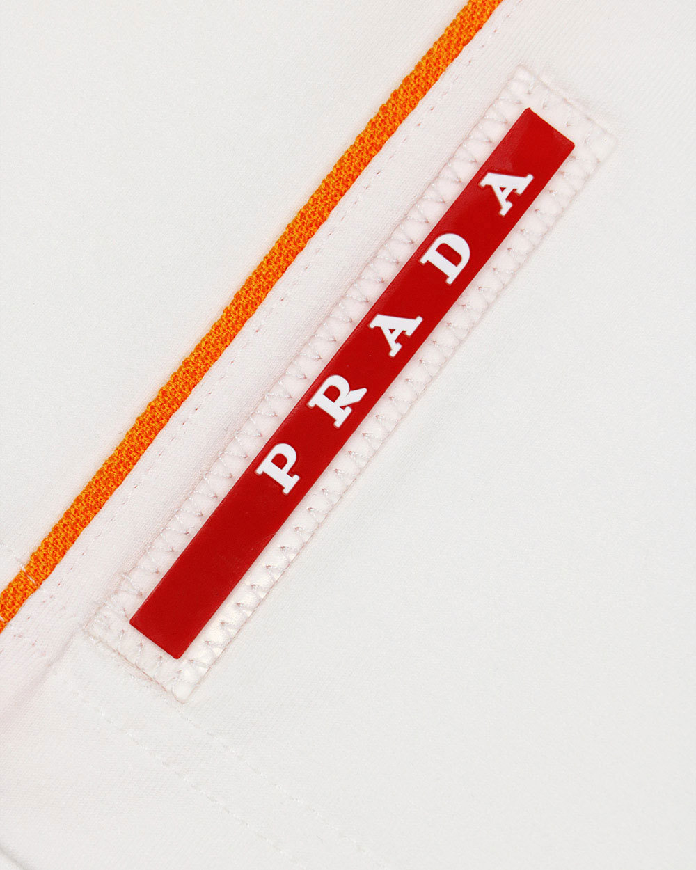 Prada Short-sleeved Logo T-shirt In White