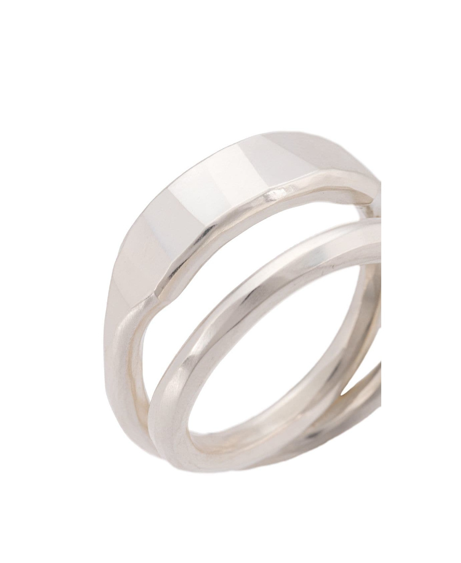 Werkstatt:münchen Layered Ring In White