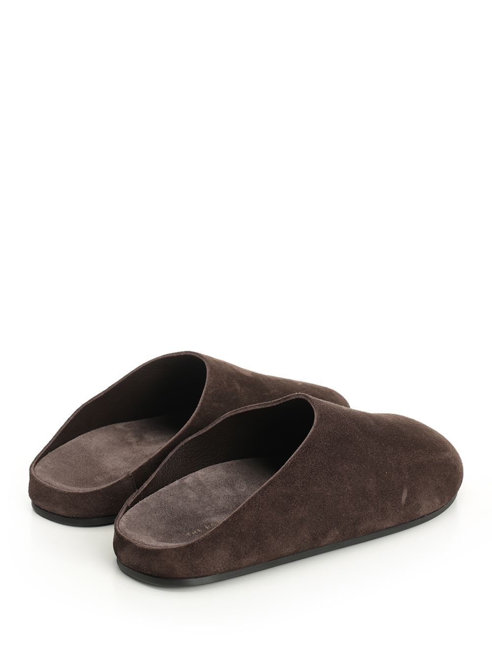 The Row Hudson Round-toe Mules In Brown