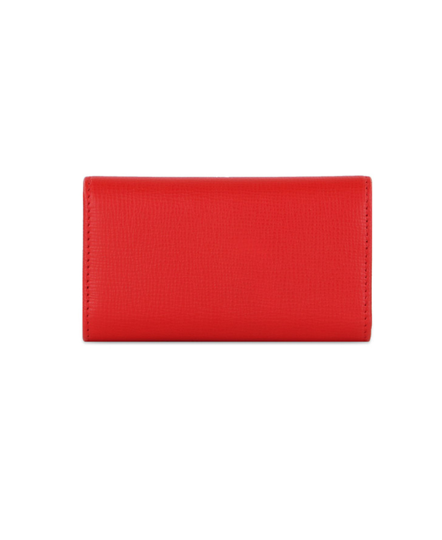 Shop Bally Logo Details Key Bag In Red