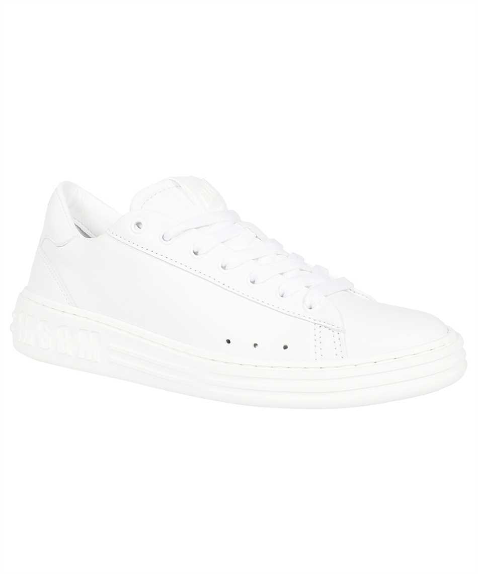 Msgm Round-headed Low-top Casual Shoes In White