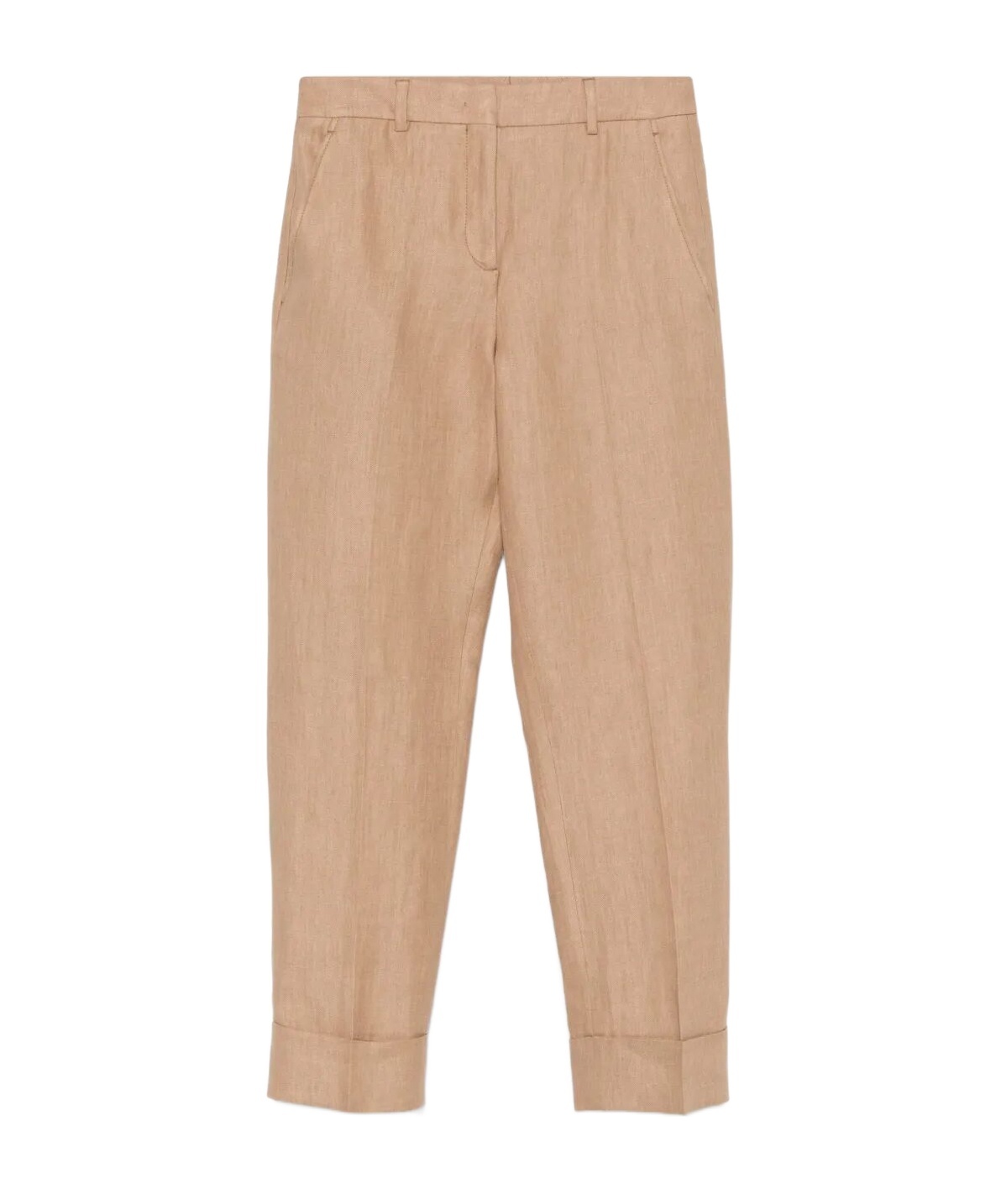 Incotex Belt Loops Slacks In Nude