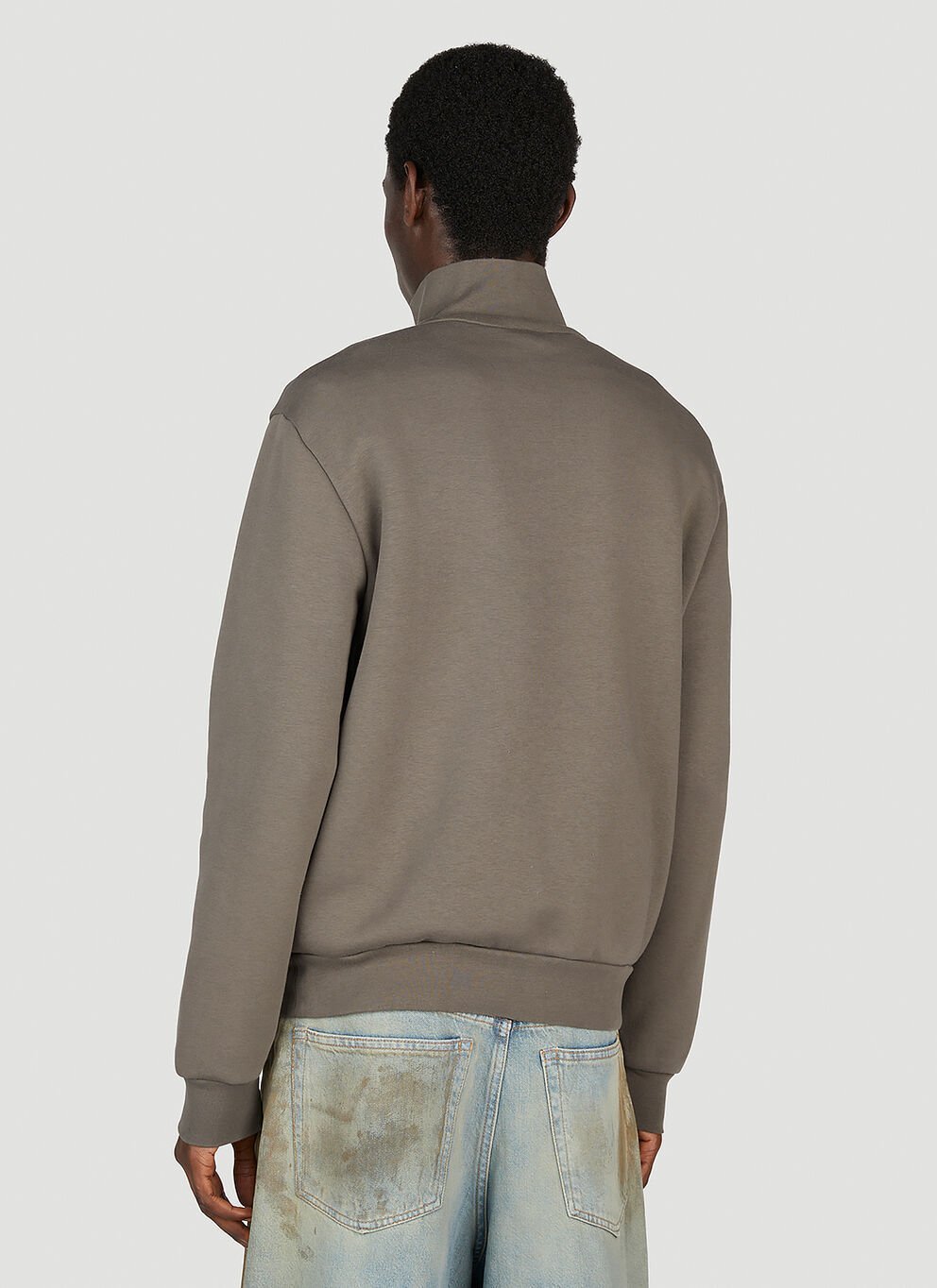 Acne Studios Zip Sweater In Gray