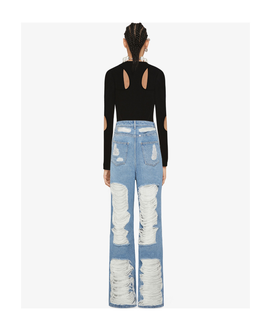 Givenchy Pattern Cut T-shirt In Black